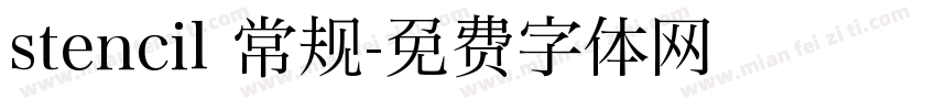 stencil 常规字体转换